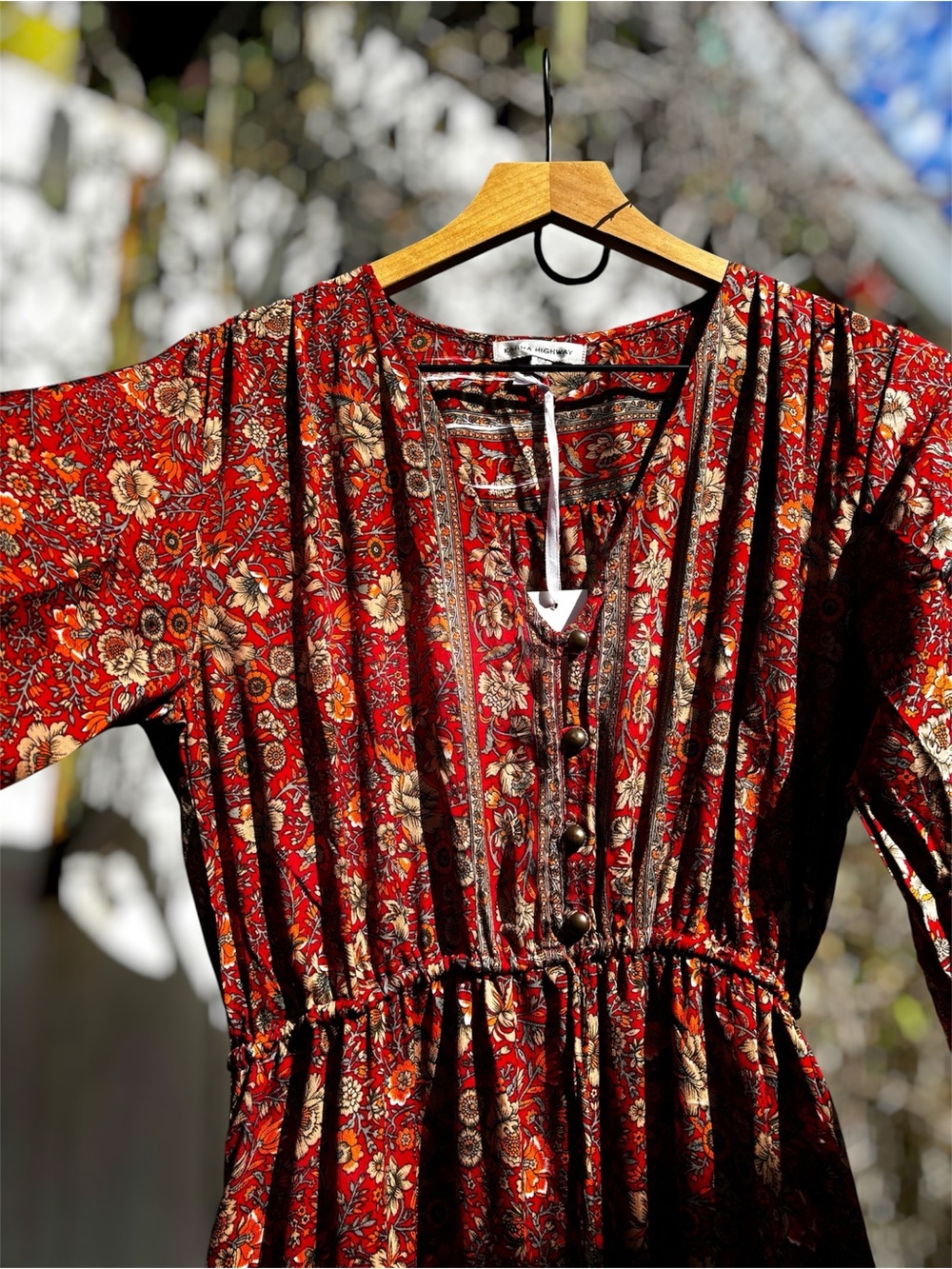 🌸 NWT Karma Highway Boho Floral Maxi Dress 🌸